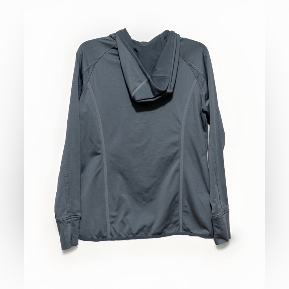 Athleta Hoodie Women’s Size L Pullover Fleece Lined Gray Athletic Running - Picture 2 of 8